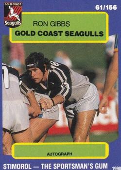 1990 Stimorol NRL #61 Ron Gibbs Front